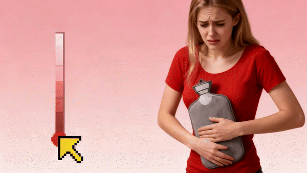 What is the intensity level of the menstrual cramps you get?